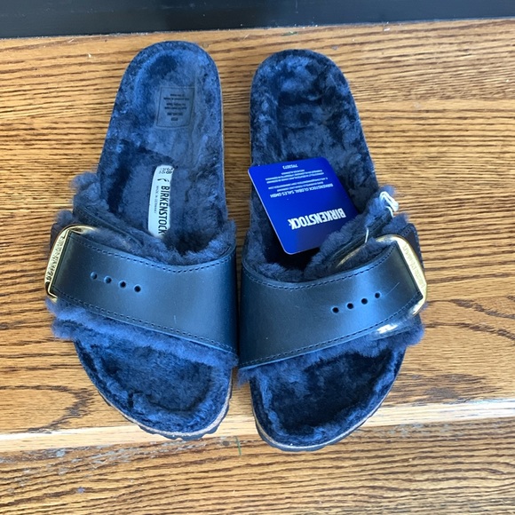 Birkenstock Shoes Birkenstock Madrid Big Buckle Shearling 38 Ladies
